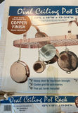 Steel with Copper Finish Pot Rack - thumbnail 4 of 5