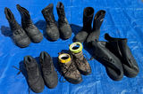 6 Pair of Men's Assorted black boots and waders - thumbnail 1 of 4