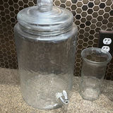 Glass dispenser, seed bottle, planter, baskets, plate, and jars - thumbnail 4 of 6