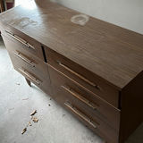 Mid-Century Wooden Dresser with Mirror - thumbnail 3 of 5
