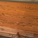 Oak wood dresser with multiple drawers - thumbnail 6 of 7