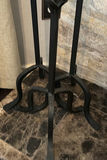 Three Black Metal Candle Holders with Red Pillar Candles - thumbnail 4 of 5