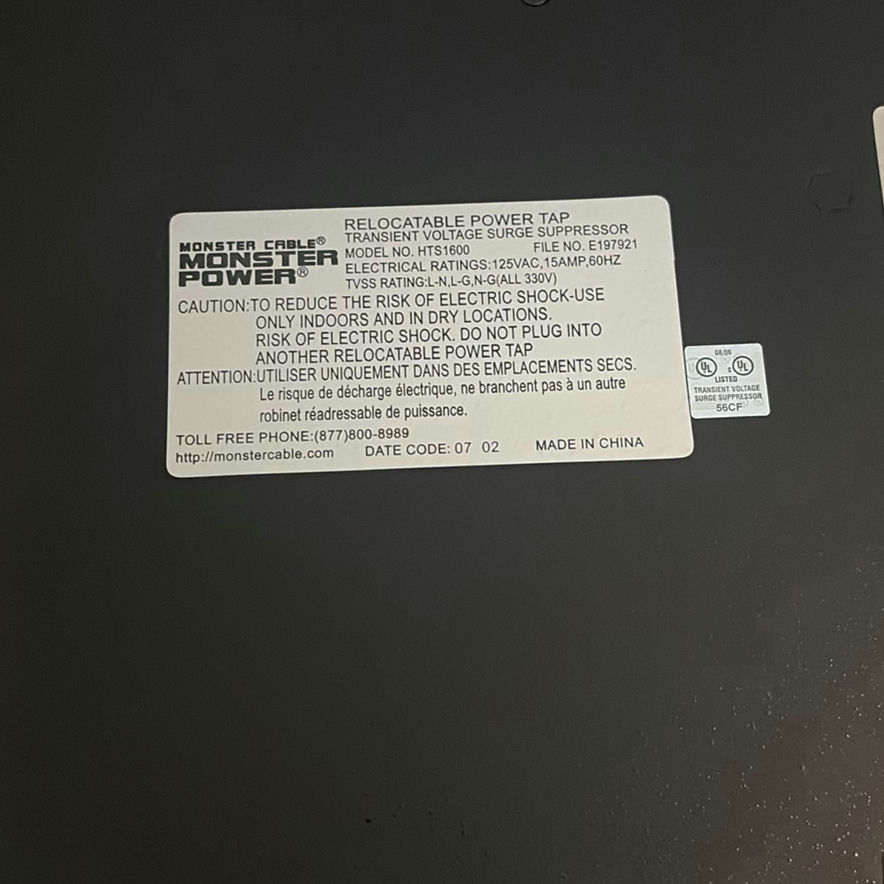 Yamaha YST-SW216 Subwoofer, Sony BDP-S3700 Blu-ray Player, and Monster Power HTS1600 - image 7 of 11