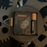 Industrial gear wall clock with Roman numerals - thumbnail 3 of 5