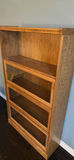 Oak display cabinet with glass doors - thumbnail 3 of 6