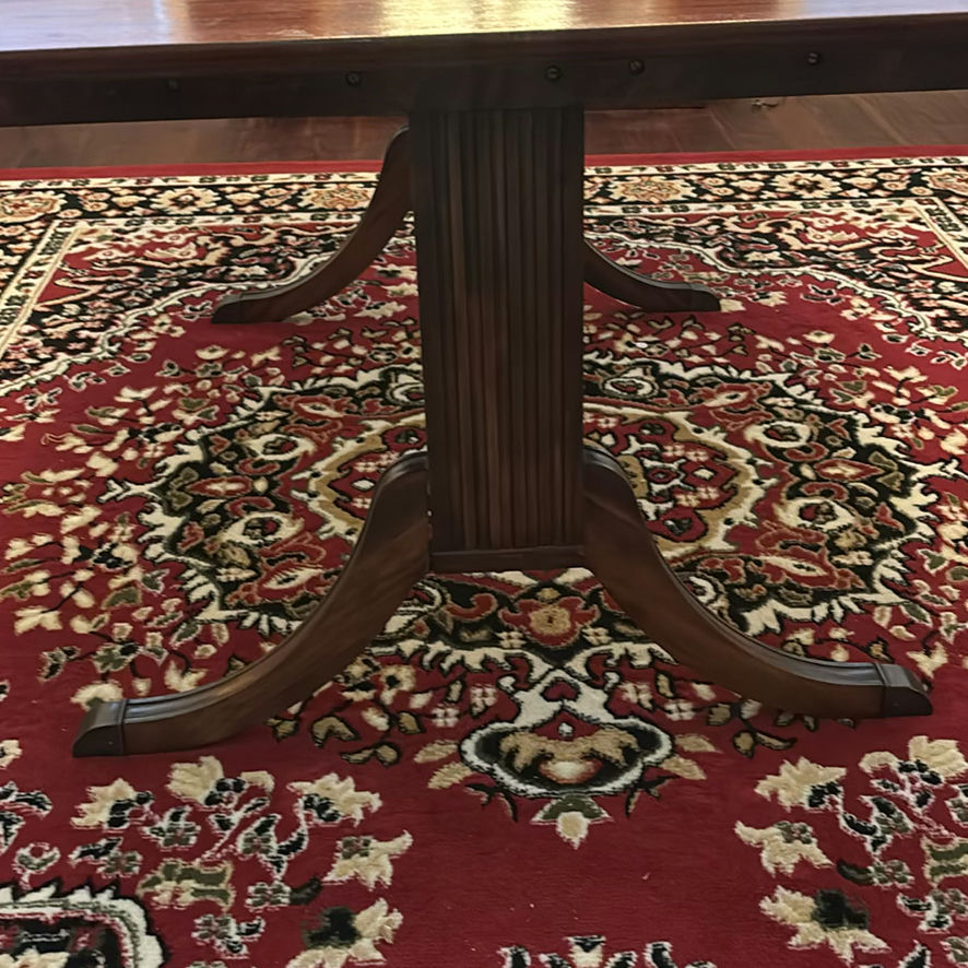Wooden Pedestal Dining Table - image 5 of 14