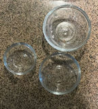 Set of Clear Glass Bowls in Multiple Sizes - thumbnail 4 of 5