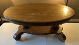 Oak Oval Pedestal Table - thumbnail 1 of 5