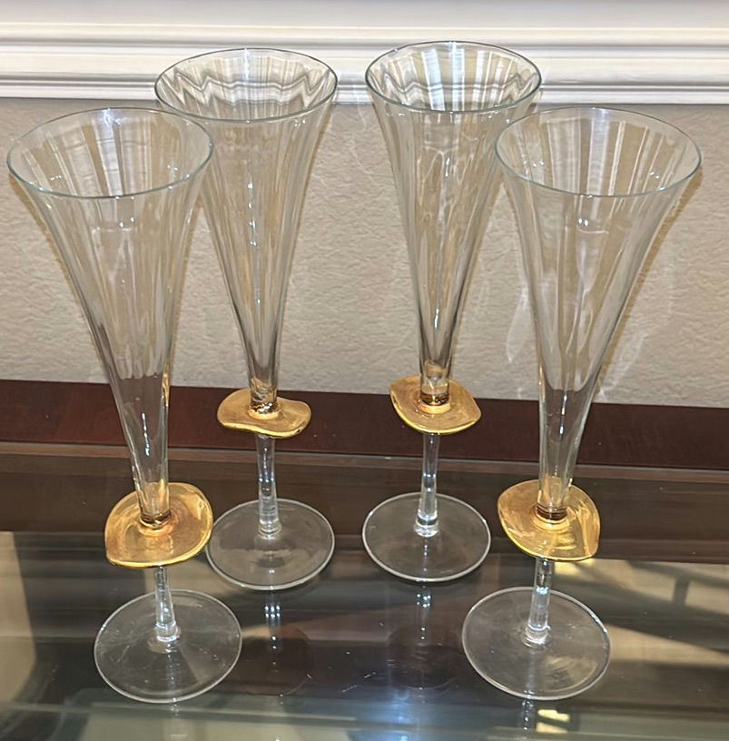 Four Champagne Flutes, Three Square Glass Dishes, and Texas-Themed Spoon - image 5 of 5