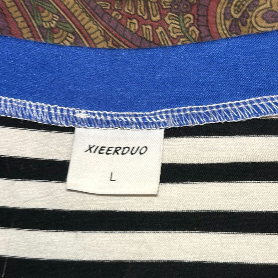 Assorted striped and solid-color tops - image 7 of 11