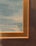 Framed blue-toned print of two children - thumbnail 5 of 5
