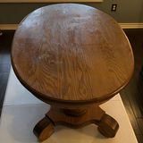 Oak Oval Pedestal Table - thumbnail 2 of 5
