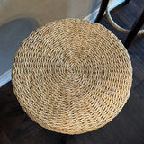 Two woven round-seat bar stools - thumbnail 2 of 5