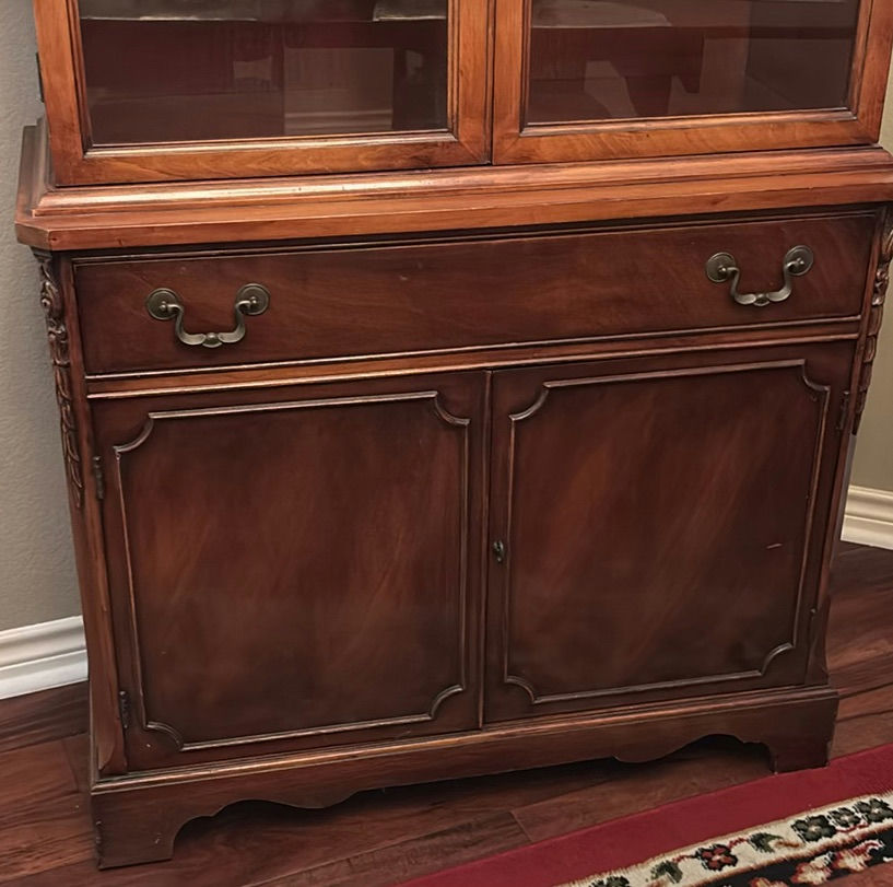 Wooden China Cabinet with Glass Doors - image 3 of 4