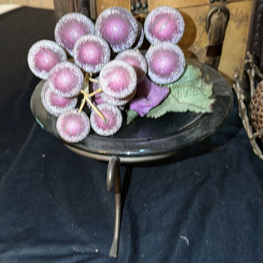 Decorative still life: antique trunk, candles, and dried floral arrangement - image 8 of 9