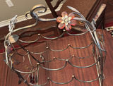 Artificial Floral Centerpiece, Decorative Branch Stems, and Metal Wine Rack - thumbnail 6 of 8