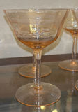 Set of Six Etched Stemmed Glasses - thumbnail 3 of 5