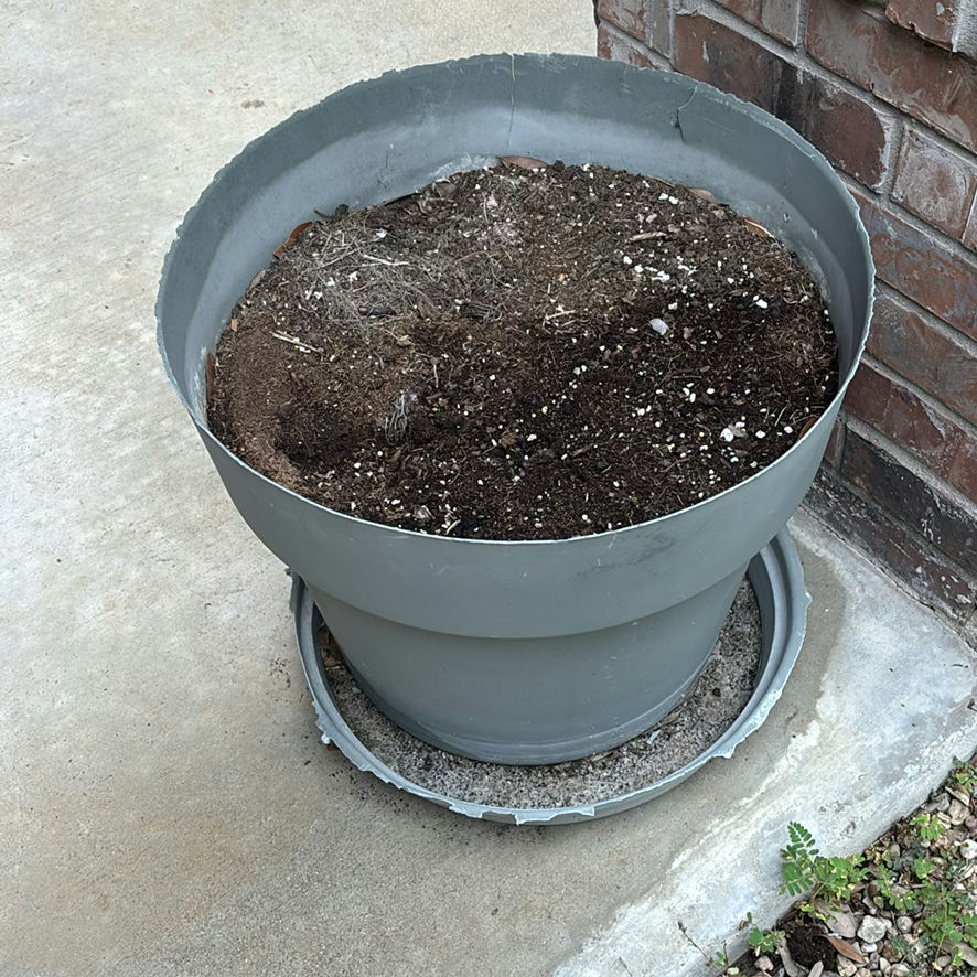 Assorted outdoor plant pots - image 5 of 6