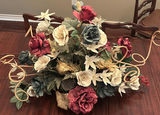 Artificial Floral Centerpiece, Decorative Branch Stems, and Metal Wine Rack - thumbnail 2 of 8