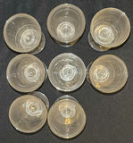 Set of Nine Gold-Rimmed Glass Goblets - thumbnail 4 of 4
