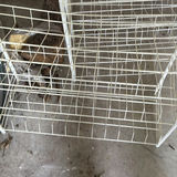 Set of white metal wire storage racks - thumbnail 4 of 4