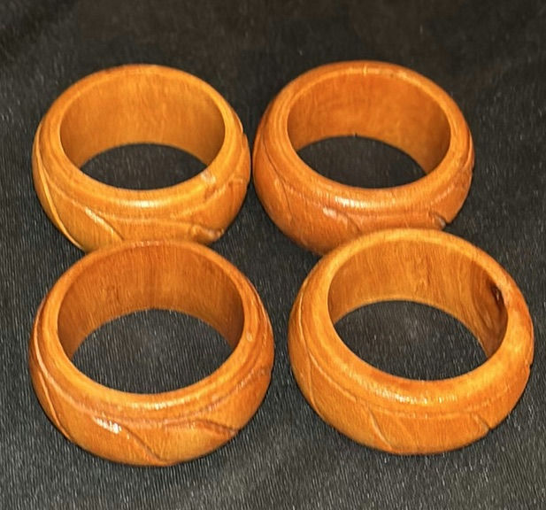Assorted Metal and Wooden Napkin Rings - image 6 of 10