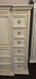 Ornate cream-colored armoire/dresser with multiple drawers - thumbnail 5 of 6