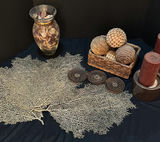Dried botanical decor with candles, potpourri jar, and coasters - thumbnail 1 of 6