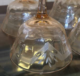 Set of Six Etched Stemmed Glasses - thumbnail 5 of 5