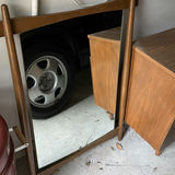 Mid-Century Wooden Dresser with Mirror - thumbnail 2 of 5