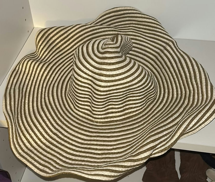 Assorted straw hats and woven sun hats - image 11 of 12