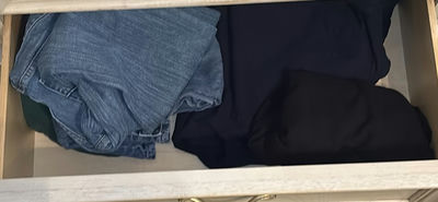 Blue jeans and gray Hanes sweatshirt - Image 1 of 5