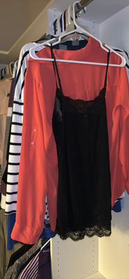 Assorted women's tops and blouses in closet - Image 1 of 21