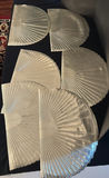Set of Eight Fan-Shaped Gold Placemats - thumbnail 3 of 3