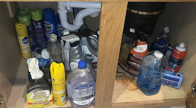 Assorted cleaning products and supplies - Image 1 of 5