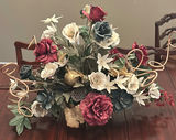 Artificial Floral Centerpiece, Decorative Branch Stems, and Metal Wine Rack - thumbnail 1 of 8