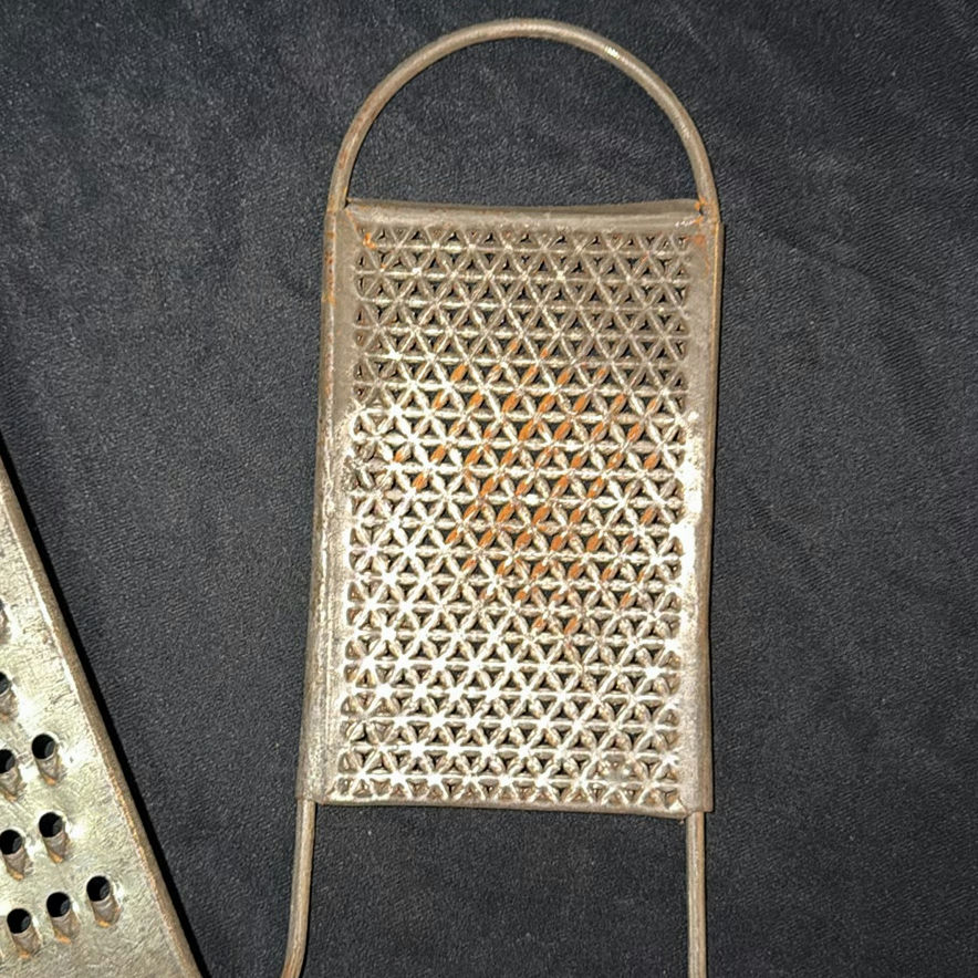 Vintage metal hand graters - image 4 of 6