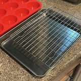 Rachael Ray bakeware set with round pans, muffin tray, and sheet pan with rack - thumbnail 4 of 5