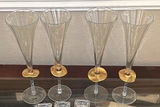 Four Champagne Flutes, Three Square Glass Dishes, and Texas-Themed Spoon - thumbnail 1 of 5