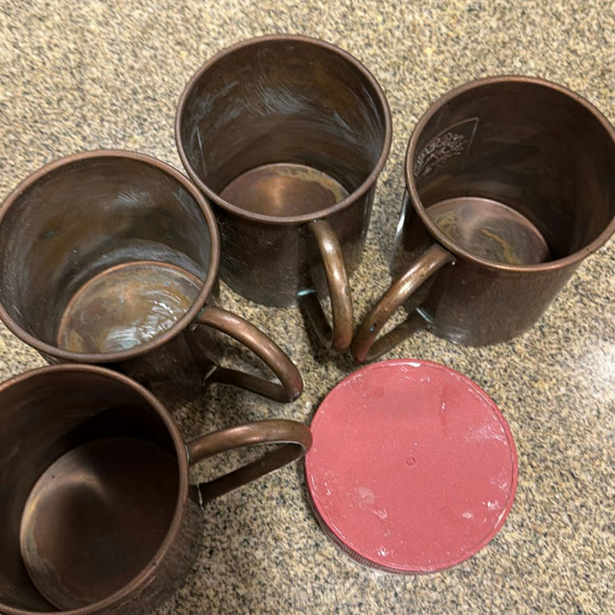 Copper Mugs and Wright's Copper Cream Tin - image 5 of 5