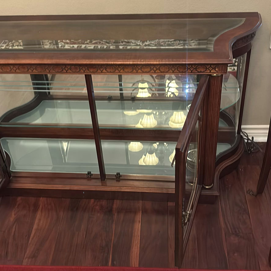 Wooden Glass Display Cabinet - image 4 of 7