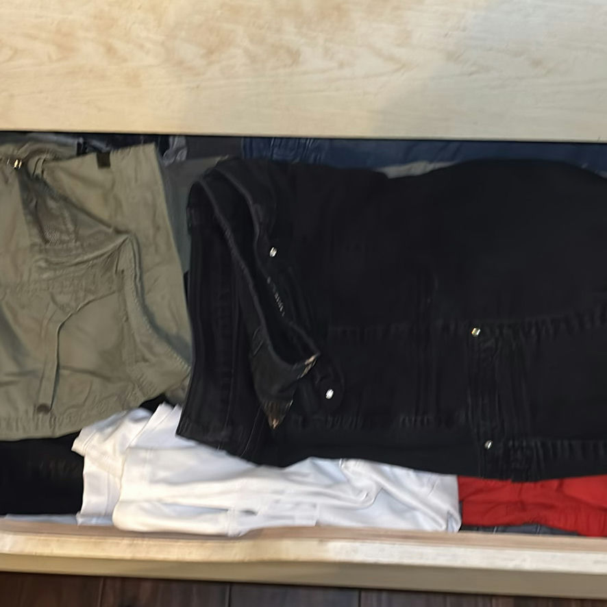 Assorted casual clothing (jeans, shorts, jackets, and shirts) - image 2 of 7