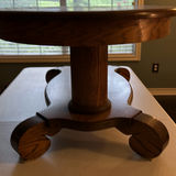 Oak Oval Pedestal Table - thumbnail 3 of 5