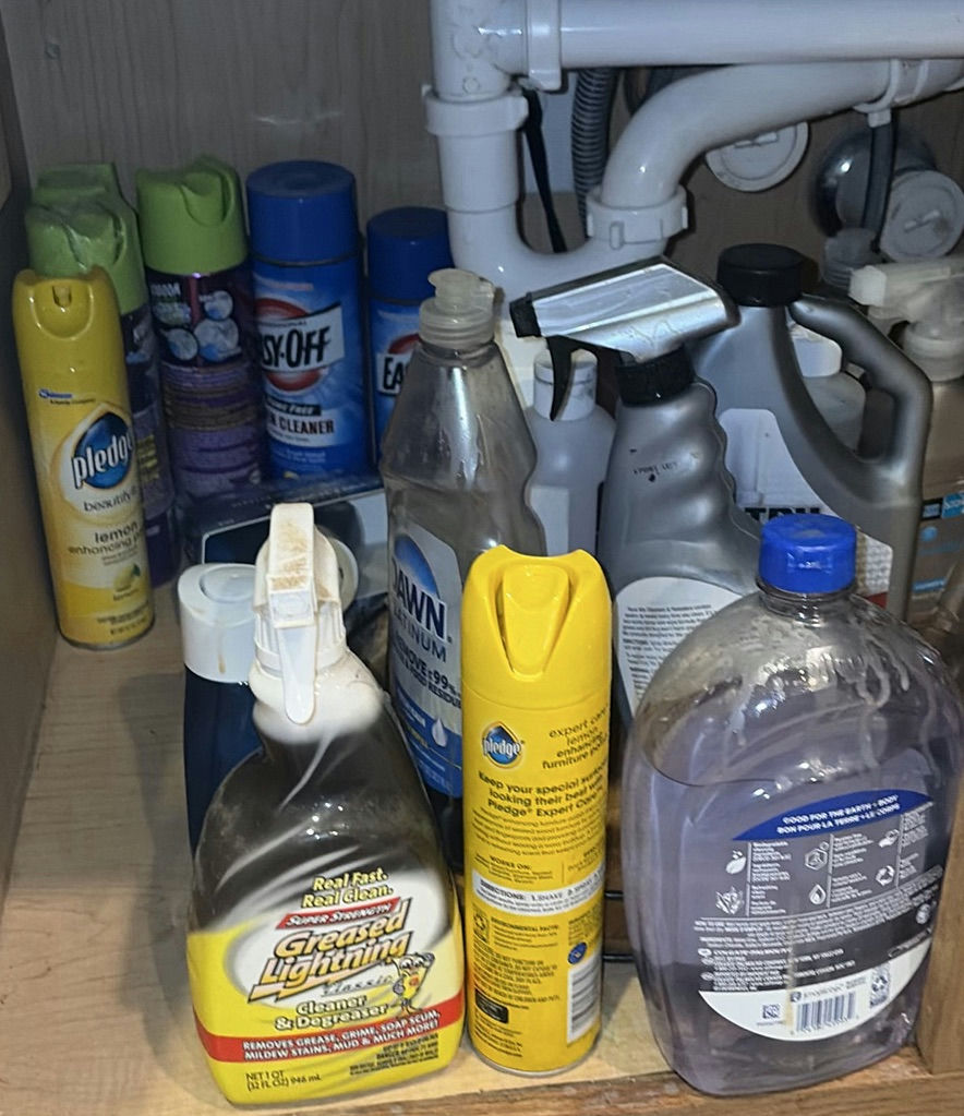 Assorted cleaning products and supplies - image 2 of 5
