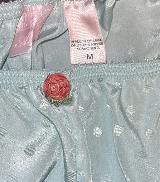 Assorted women's sleepwear and pastel fabrics - image 6 of 8