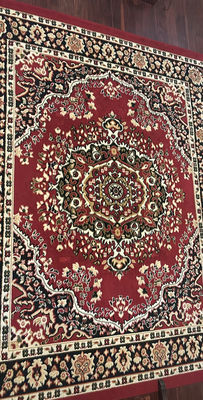 Red Patterned Area Rug - Image 1 of 6