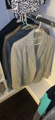 Assorted jackets and blazers on hangers - Image 1 of 15
