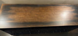 Dark wood console/sideboard with multiple drawers and central cabinets - thumbnail 3 of 5