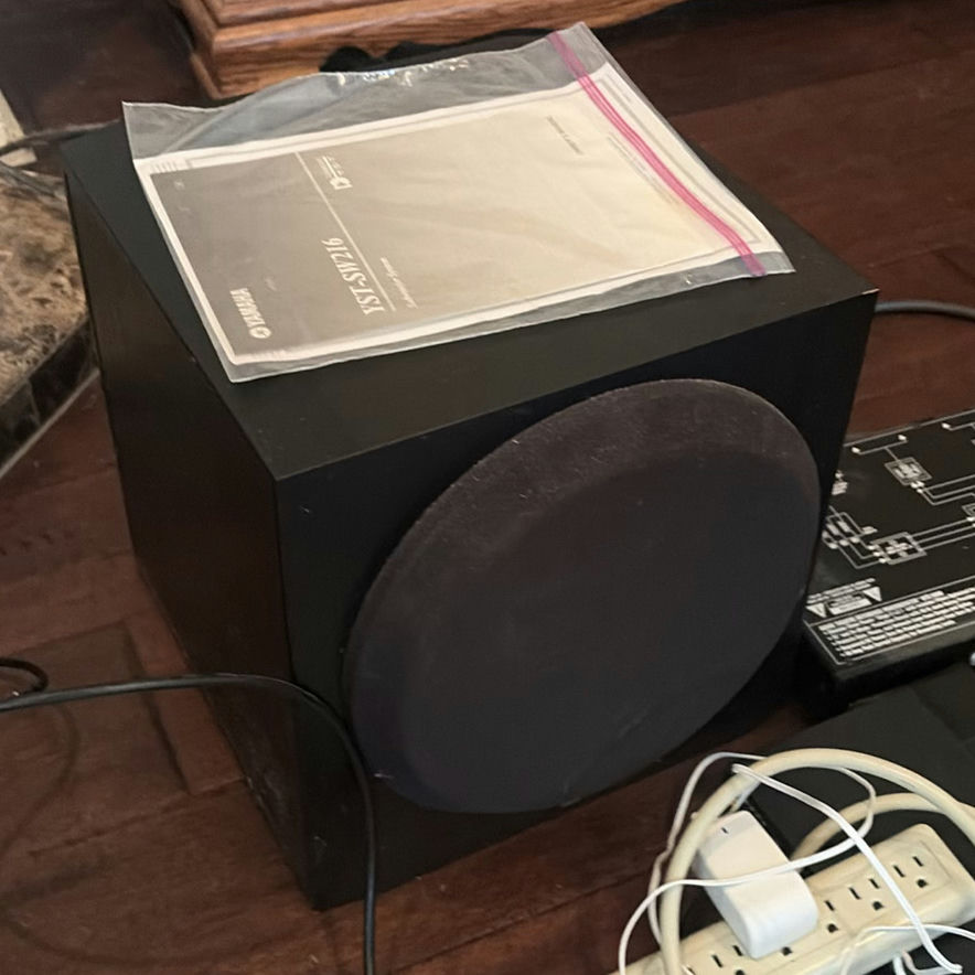 Yamaha YST-SW216 Subwoofer, Sony BDP-S3700 Blu-ray Player, and Monster Power HTS1600 - image 4 of 11