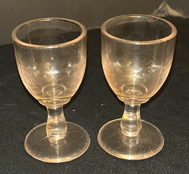 Set of Nine Gold-Rimmed Glass Goblets - image 2 of 4